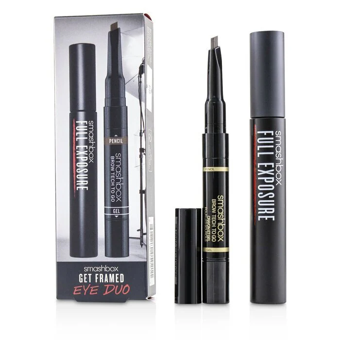 Smashbox Get Framed Eye Duo Set : ( 1x Full Exposure Mascara, 1x Brow Tech To Go) 2pcs - Image 2