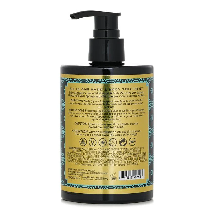 Spongelle Hand & Body Wash - Beach Grass 325ml/11oz - Image 3