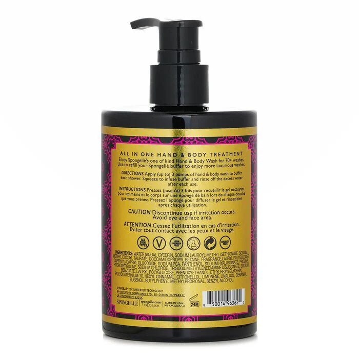 Spongelle Hand & Body Wash - Bulgarian Rose 325ml/11oz - Image 3