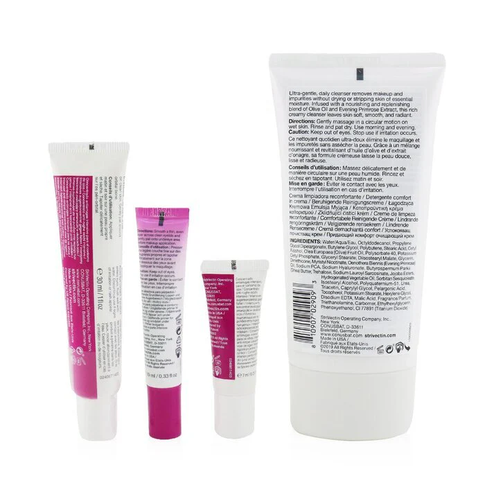 StriVectin Skin Transforming Collection (Full Size Trio): Cleanser 150ml + Eye Concentrate (30ml+7ml) + Eyes Primer 10ml 4pcs - Image 3