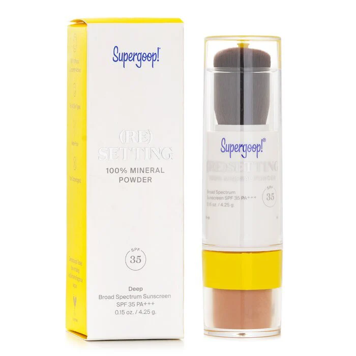 Supergoop (Re)setting Mineral Powder SPF 35 - Deep 4.25g - Image 2