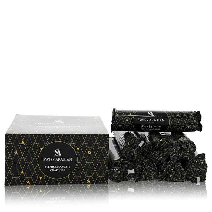 Swiss Arabian Premium Quality Charcoal 10 pieces of Premium Charcoal Briquettes 33 mm 33mm/33mm