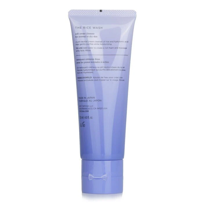 Tatcha The Rice Wash - Soft Cream Cleanser (For Normal To Dry Skin) 120ml - Image 3