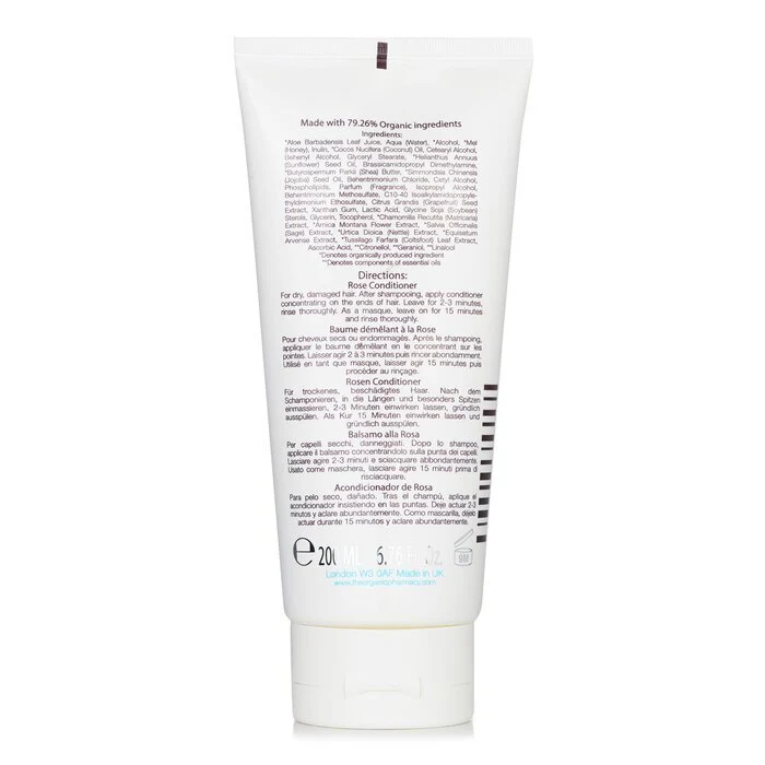 The Organic Pharmacy Rose Conditioner (For Dry Damaged Hair) 200ml/6.76oz - Image 3