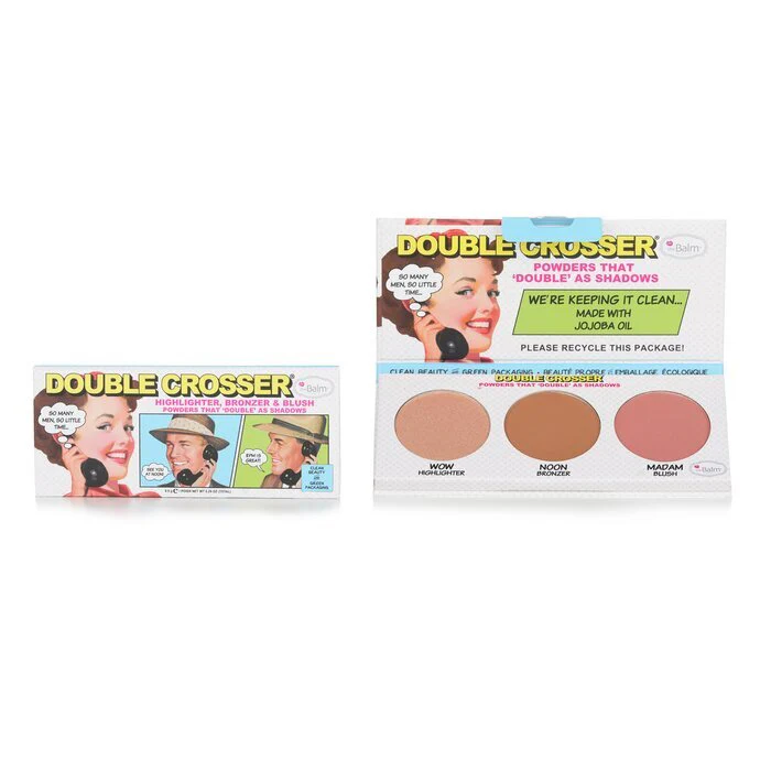 TheBalm Double Crosser (Highlighter, Bronzer & Blush) 8.5g/0.29oz - Image 2