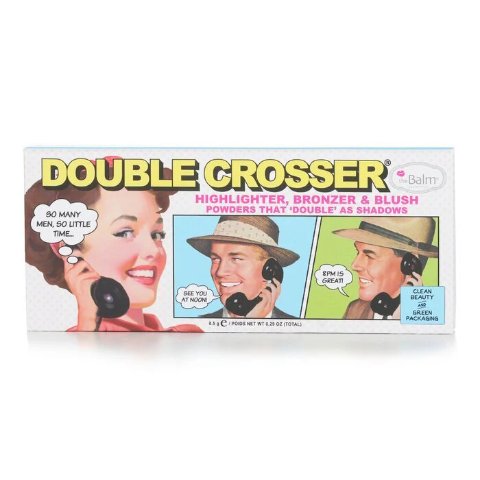 TheBalm Double Crosser (Highlighter, Bronzer & Blush) 8.5g/0.29oz - Image 3