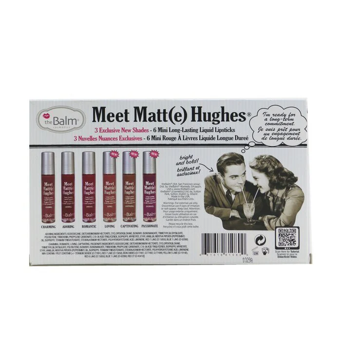 TheBalm Meet Matt(e) Hughes 6 Mini Long Lasting Liquid Lipsticks Kit - Vol. 3 6x1.2ml/0.04oz - Image 3