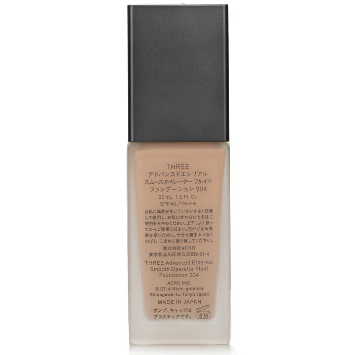 THREE Advanced Ethereal Smooth Operator Fluid Foundation SPF40 - # 204 30ml/1oz - Image 3