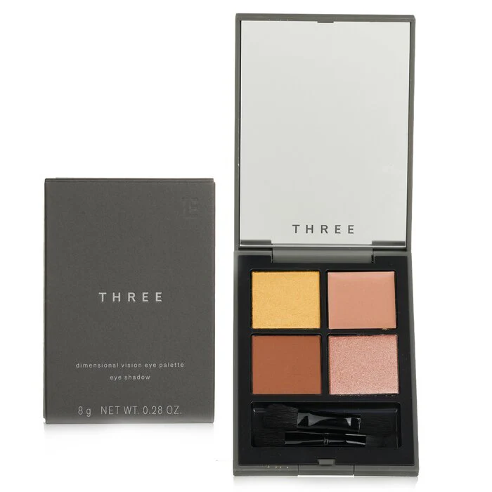 THREE Dimensional Vision Eye Palette (4x Eye Shadow) - # 06 (Reveal Your Beauty) 8g/0.28 - Image 2