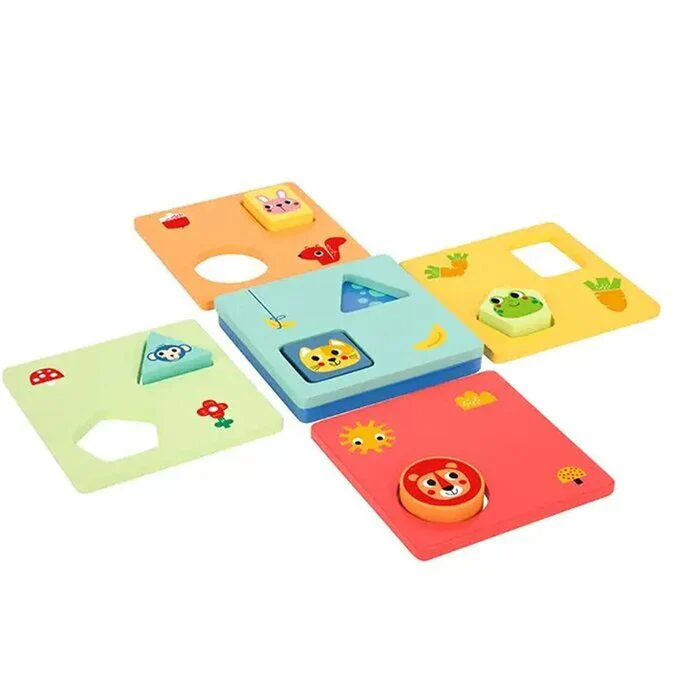 Tooky Toy Co Logic Game-Shapes 13x13x5cm - Image 3