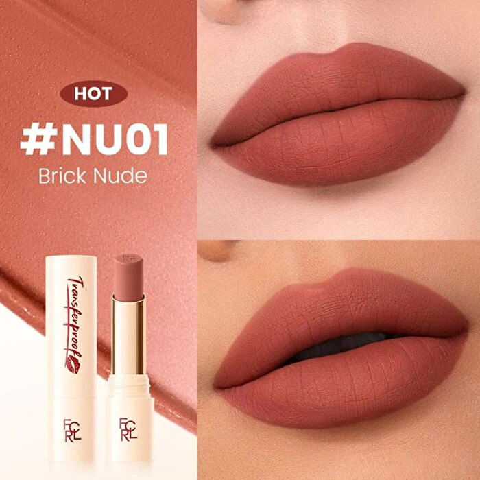 Transferproof Matte Lipstick - 4 Colors - NU03 Maple Nude - 3.5g - Image 3