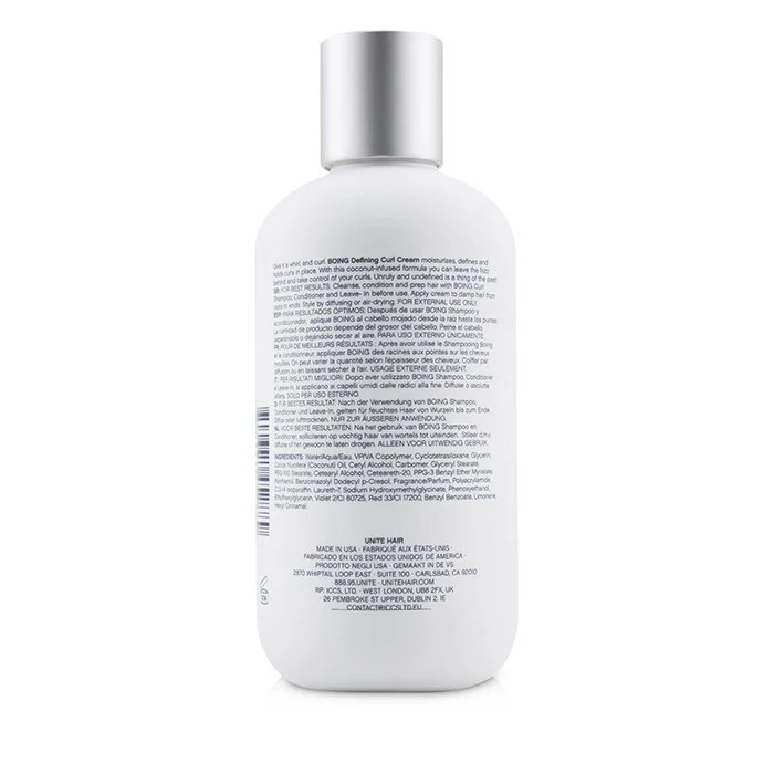 Unite BOING Defining Curl Cream (Activate. Hold) 236ml/8oz - Image 2