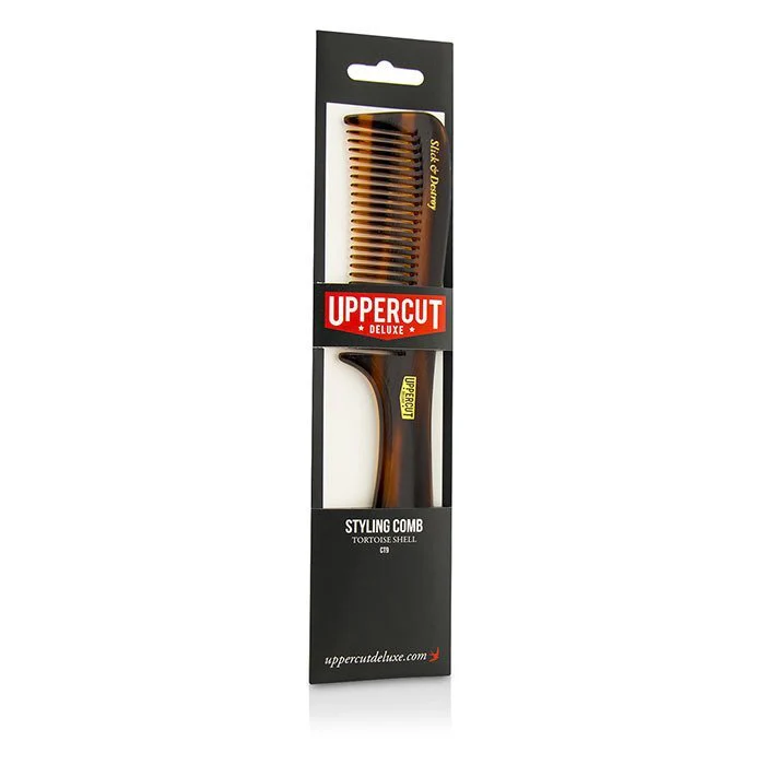 Uppercut Deluxe CT9 Styling Comb - Tortoise Shell Brown 1pc - Image 2
