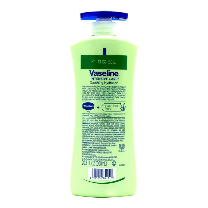 Vaseline 600ml Body Lotion Soothing Hydration 3 pieces Inner - Image 2