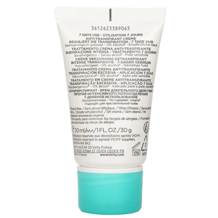 Vichy 7 Days Anti-Perspirant Cream Treatment (For Intensive Perspiration) 30ml - Image 3