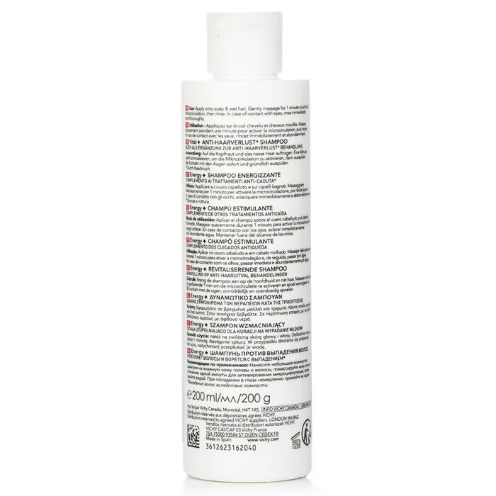 Vichy Dercos Energising Shampoo - Targeted Hairloss 200ml - Image 3