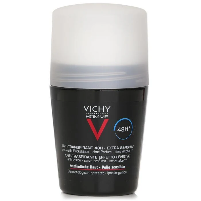Vichy Homme 48H* Anti-Irritations & Anti Perspirant Roll-On (For Sensitive Skin) 50ml/1.69oz