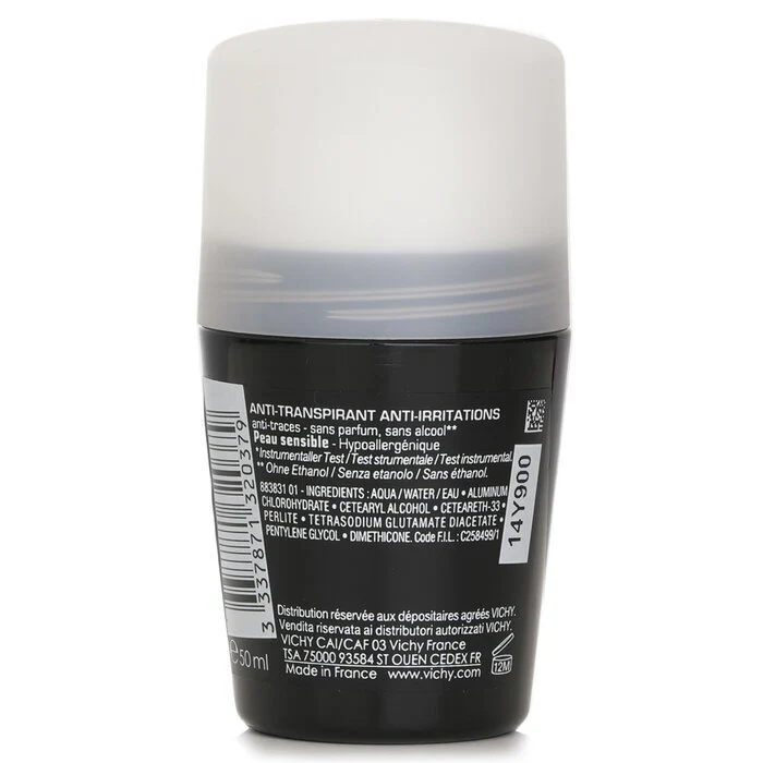 Vichy Homme 48H* Anti-Irritations & Anti Perspirant Roll-On (For Sensitive Skin) 50ml/1.69oz - Image 3