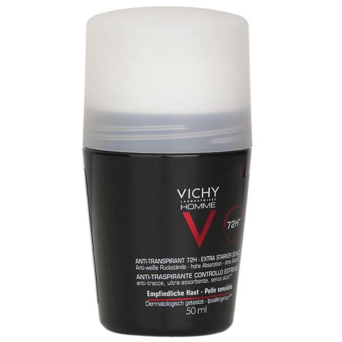 Vichy Homme 72H* Extreme-Control Anti Perspirant Roll-On (For Sensitive Skin) 50ml/1.69oz - Image 2