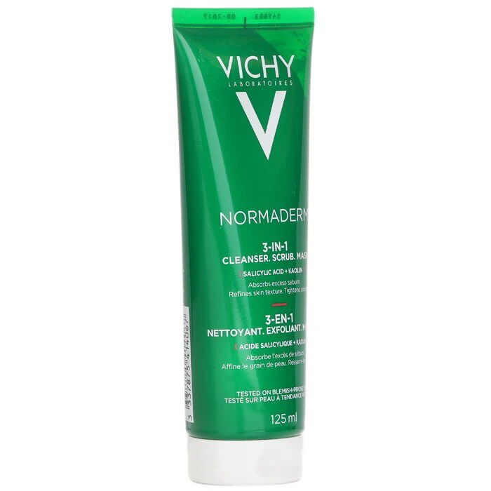 Vichy Normaderm 3 In 1 Scrub + Cleanser + Mask (For Acne Prone Skin / Sensitive Skin) 125ml - Image 2