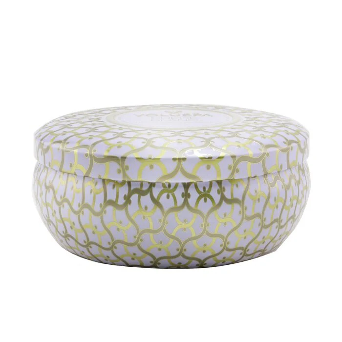 Voluspa 3 Wick Decorative Tin Candle - Suede Blanc 340g/12oz - Image 2