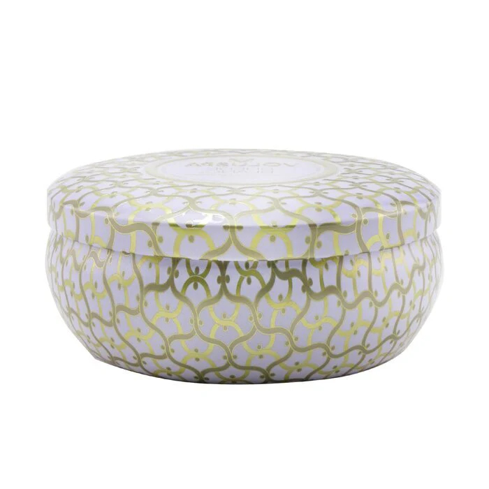 Voluspa 3 Wick Decorative Tin Candle - Suede Blanc 340g/12oz - Image 3