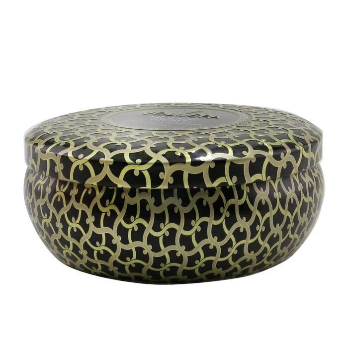Voluspa 3 Wick Decorative Tin Candle - Suede Noir 340g/12oz - Image 2