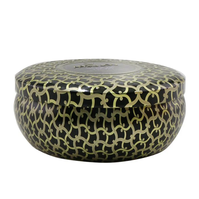 Voluspa 3 Wick Decorative Tin Candle - Suede Noir 340g/12oz - Image 3
