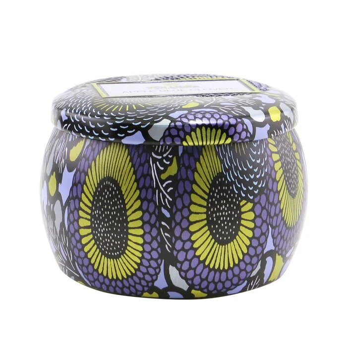 Voluspa Mini Tin Candle - Apple Blue Clover 113g/4oz - Image 2