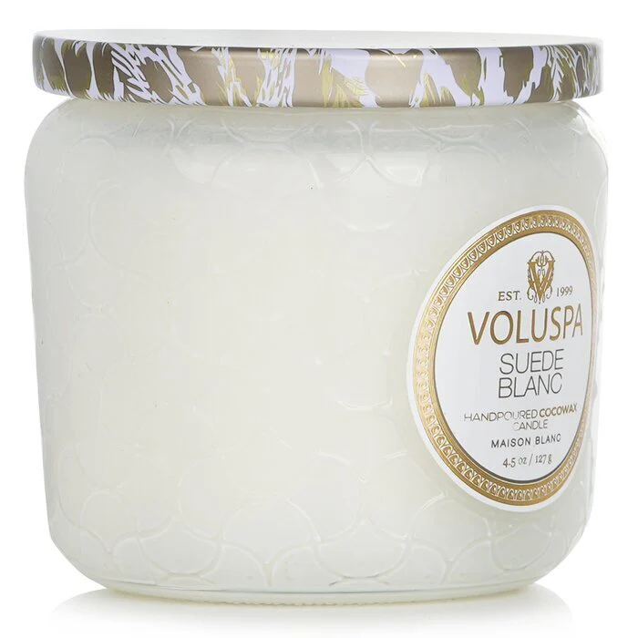 Voluspa Petite Jar Candle - Suede Blanc 127g/4.5oz - Image 2
