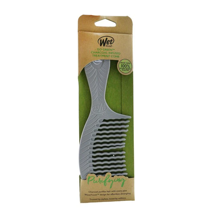 Wet Brush Go Green Treatment Comb - # Charcoal 1pc - Image 2