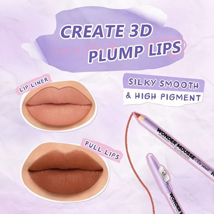 Wonder Mousse Lip Pencil - 6 Colors - RD04 Scarlet - 1.6g - Image 3