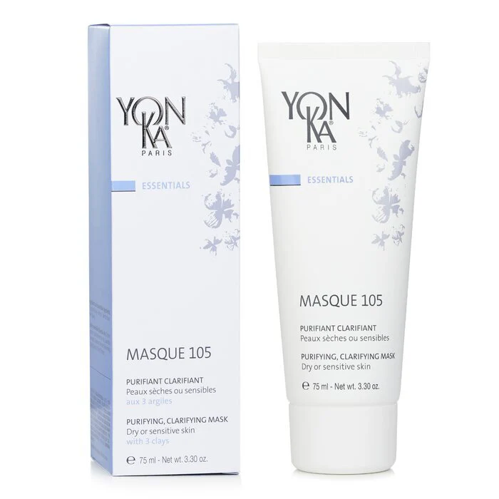 Yonka Essentials Masque 105 - Purifying Clarifying Mask (Dry Or Sensitive Skin) 75ml - Image 2