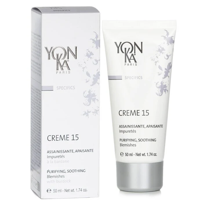 Yonka Specifics Creme 15 With Burdock - Purifying, Soothing (For Blemishes) 50ml - Image 2