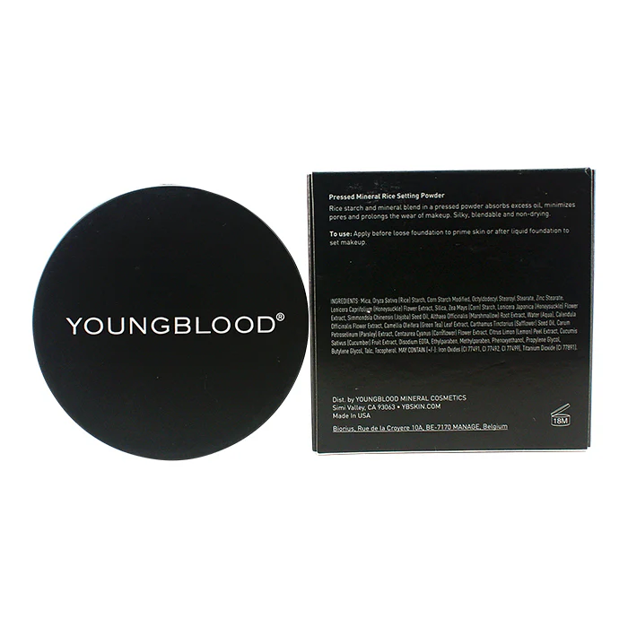 Youngblood Pressed Mineral Rice Powder - Light 10g - Image 2